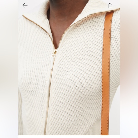 Brand New Gauge81 Zipped Long Sleeve Ribbed Wool Bodysuit - Picture 5 of 7